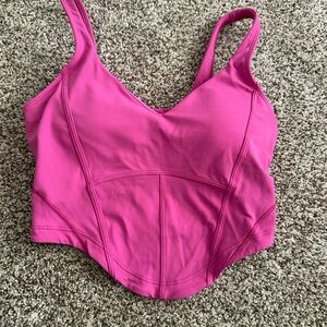 Lululemon pow pink align corset tank size 4